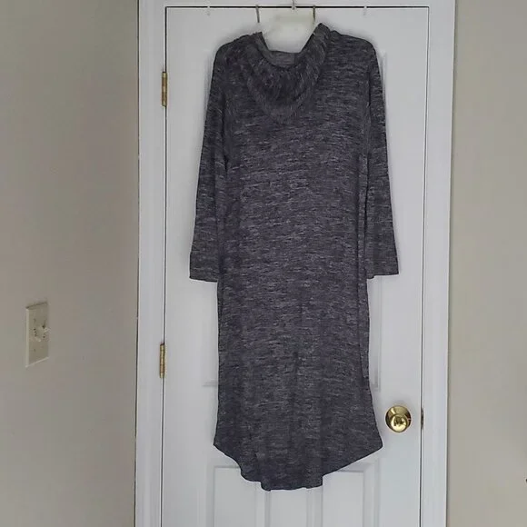 Jockey Lightweight Long Sleeve Hoodie Lounge Dress Gown with Kangaroo Pocket - Picture 6 of 6